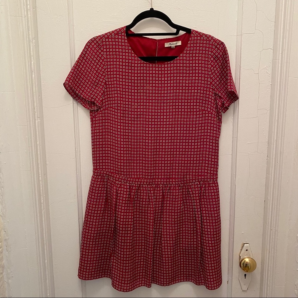 Madewell Silk Ascot Tile Dress